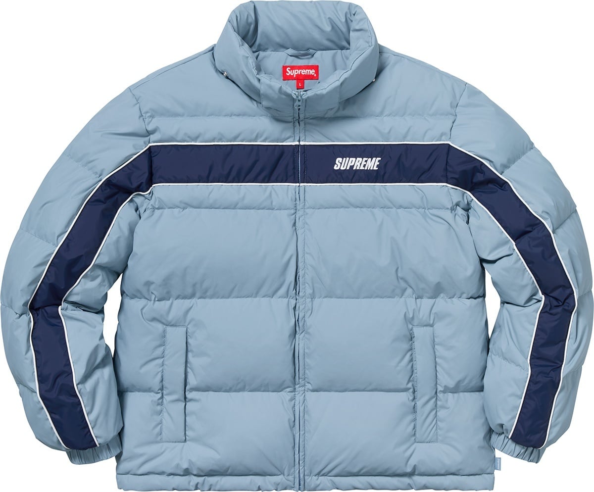 Stripe Panel Down Jacket view 20